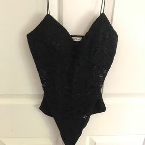 a'gaci black lace bodysuit